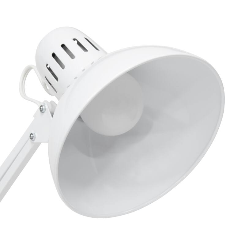 Studio Designs Swing Arm Desk Lamp with LED Bulb and Clamp Base