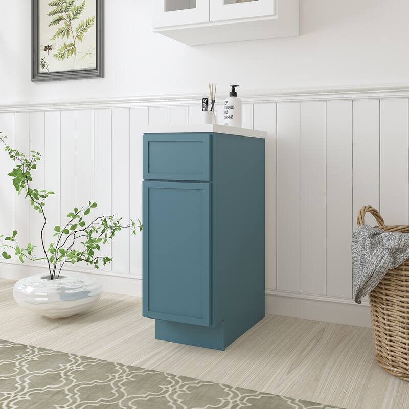 Vanity Art 12" Freestanding Single Base Storage Cabinet with Soft Close Door