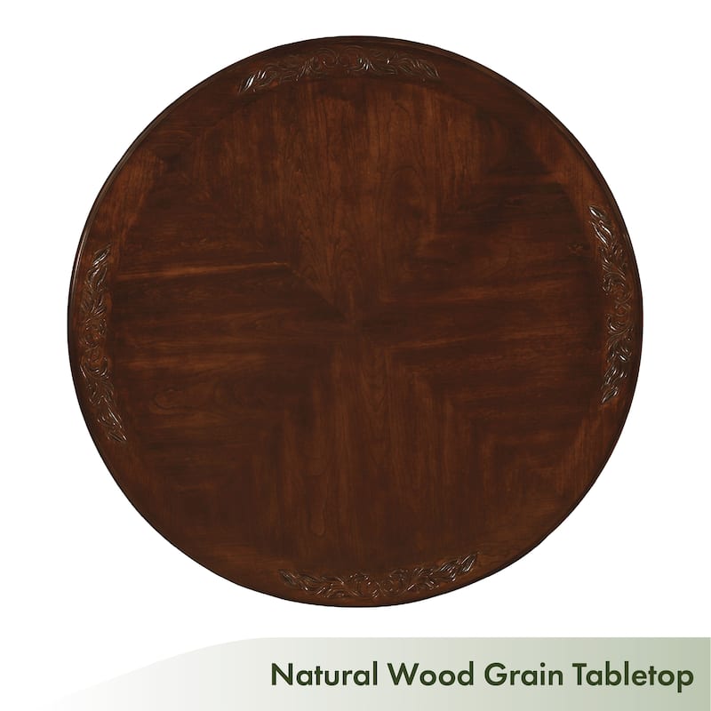 Furniture of America Carpia Formal Brown Cherry 48-inch Dining Table