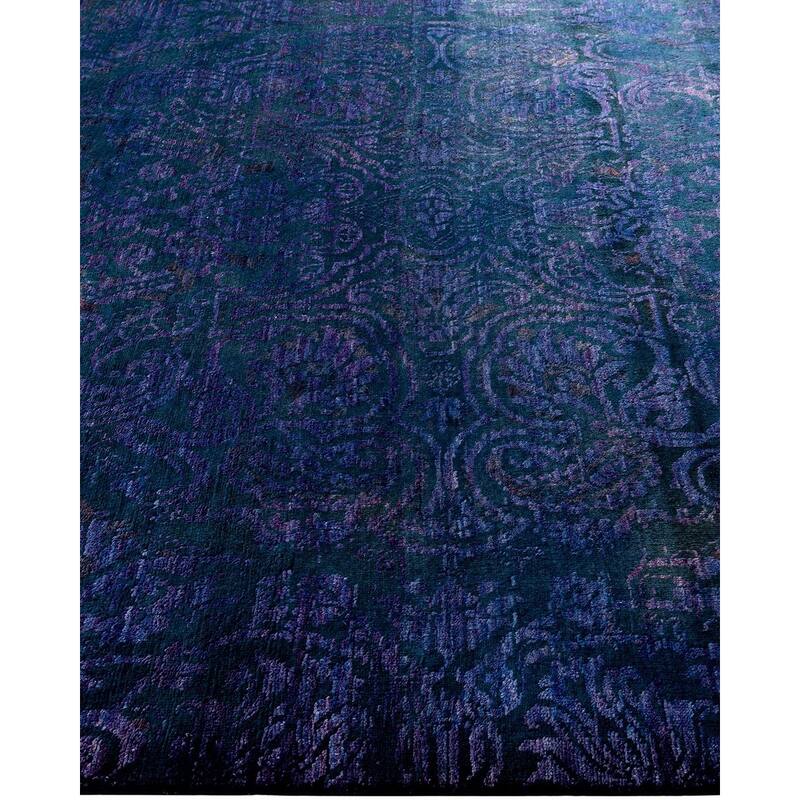 Contemporary Overdyed Wool Hand Knotted Area Rug - 6' 2" x 8' 10"