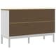 preview thumbnail 22 of 23, vidaXL Sideboard FLORO 44.9"x16.9"x29.1" Solid Wood Pine - 44.9" x 16.9" x 29.1"