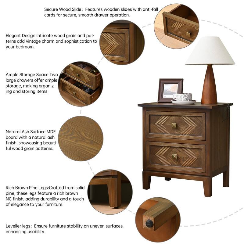 Modern Nightstand with Drawer