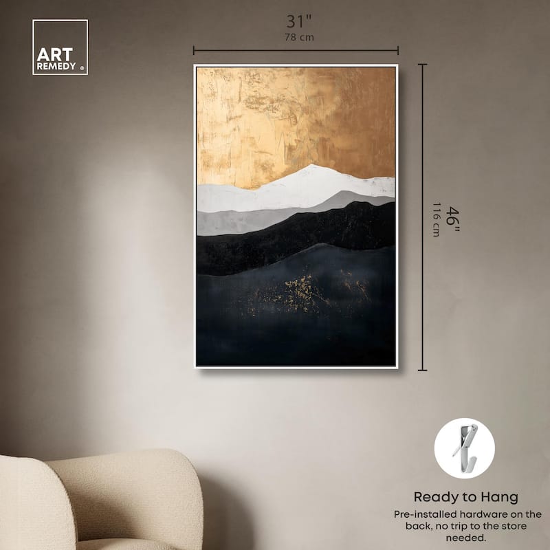 Golden Vista II Canvas by Art Remedy