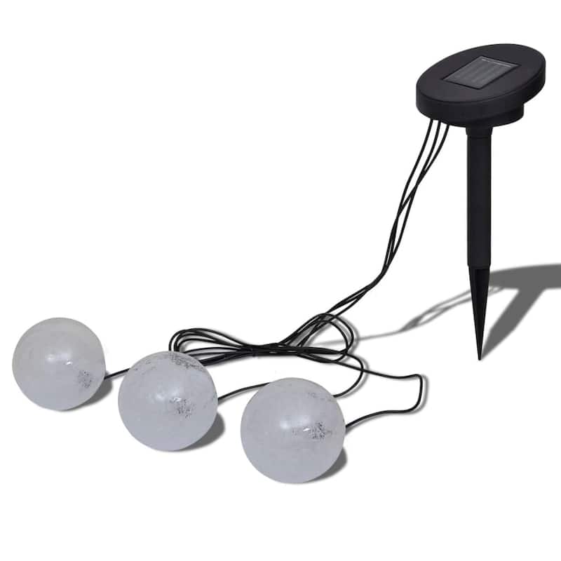 vidaXL 3/6x Solar Bowl LED Floating Ball Light for Pond Swimming Pool Garden