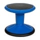 preview thumbnail 1 of 17, Commercial Fixed Height Collaborative Wobble Stool - 12.75"W x 12.75"D x 12"H Blue