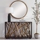 preview thumbnail 2 of 4, Uttermost Teak Maze Console Table - 54"W x 35"H x 14"D
