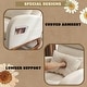 preview thumbnail 13 of 14, Accent Rocking Chair, Upholstered Nursery Glider Rocker, Orange and White
