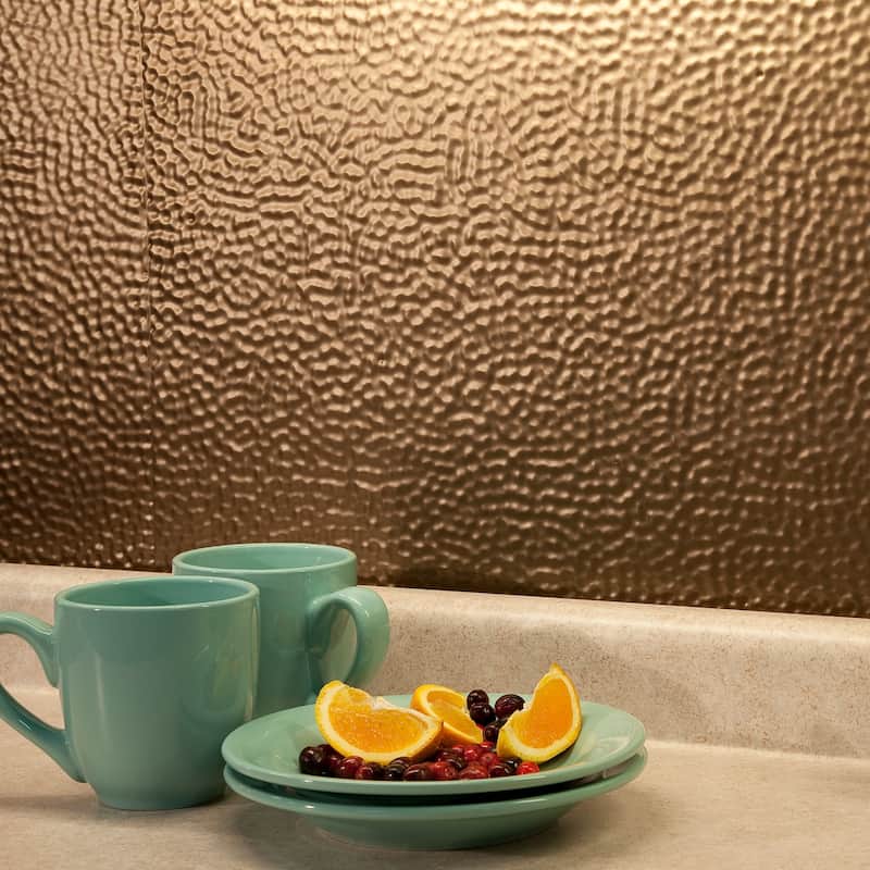 FASÄDE Hammered Decorative Vinyl Backsplash Panel