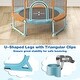 preview thumbnail 6 of 8, Gymax 60'' Trampoline for Kids w/ Gymnastic Bar Rings Foamed Handle No