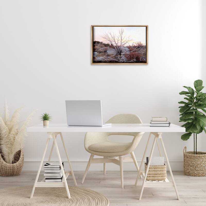 Stupell Rocky Foothills Terrain Framed Floater Canvas Wall Art Design By Gemma Bardot