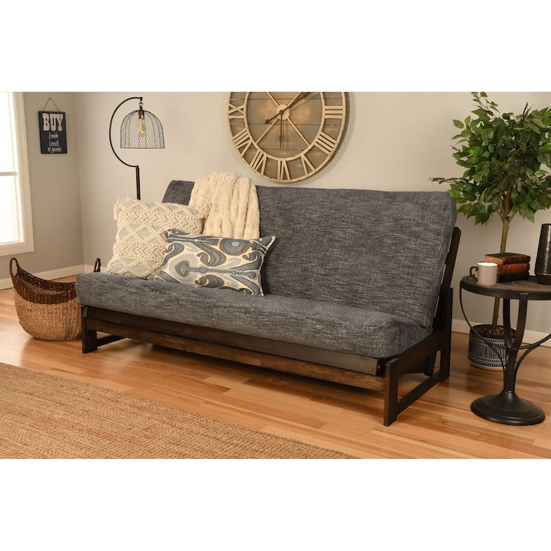 Somette Full-size Handwoven Futon Cover (Mattress and Frame not included) - Smoke