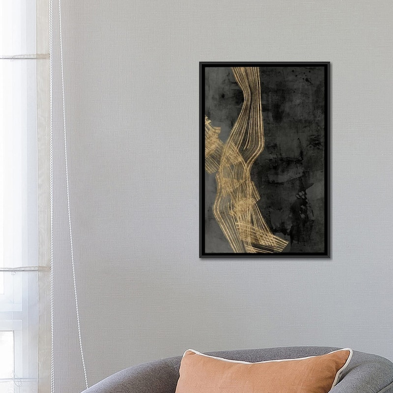 iCanvas "Woven Matrix II" by Jennifer Goldberger Framed Canvas Print