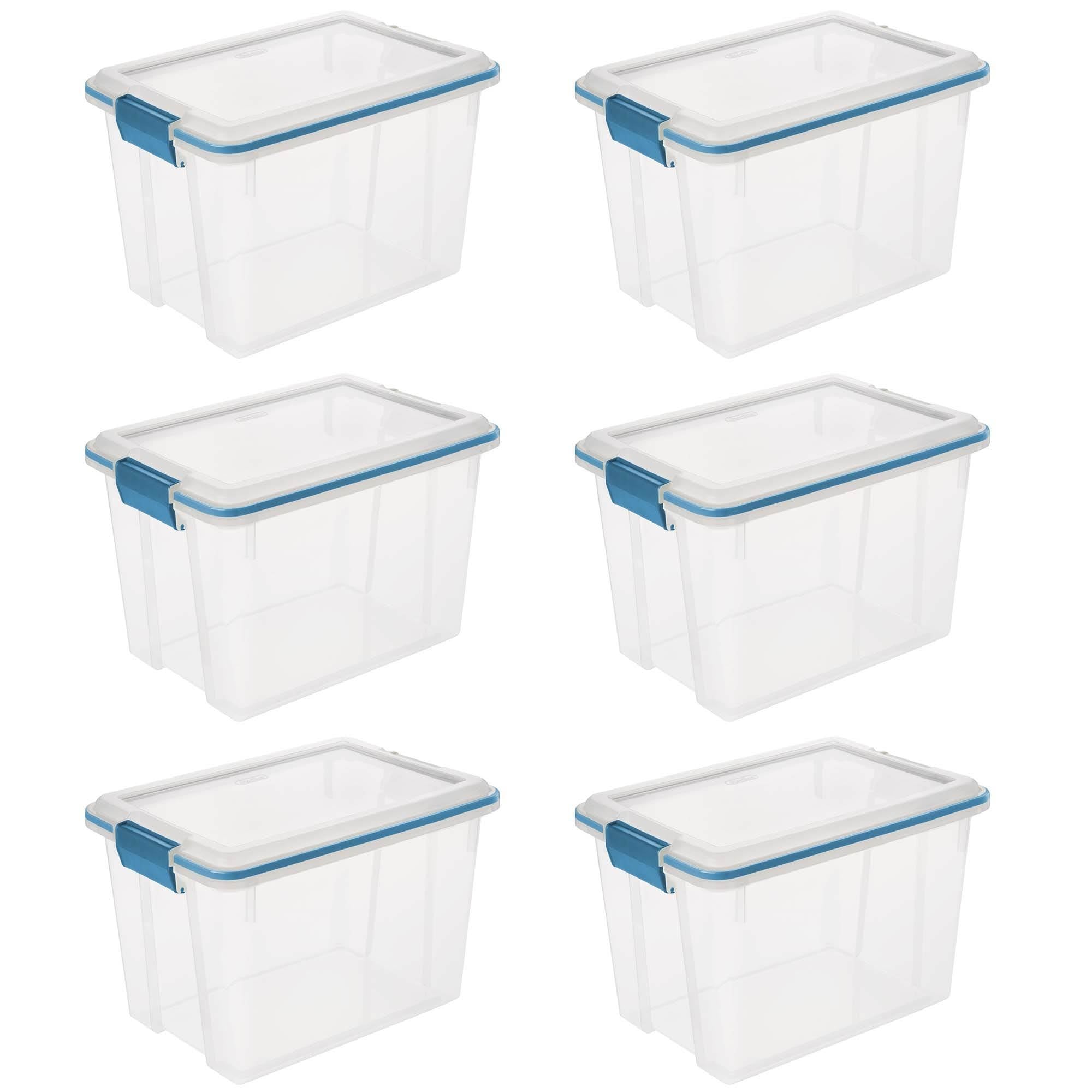 Sterilite 20 Quart Gasket Box, Stackable Storage Bin with Latching Lid, 6  Pack - 6 Pack - Bed Bath & Beyond - 35794465