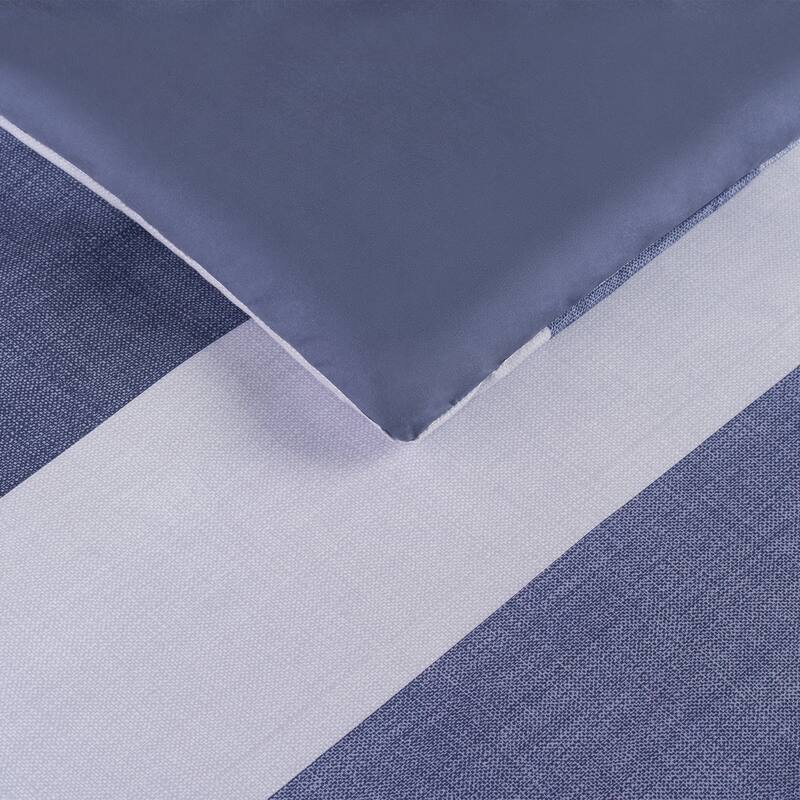 Serta Simply Clean Billy Stripe Antimicrobial Bedding Set with Sheets