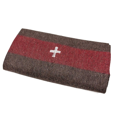 Swiss Link Military Surplus Swiss Army Reproduction 60 x 84 Inch Wool Blanket