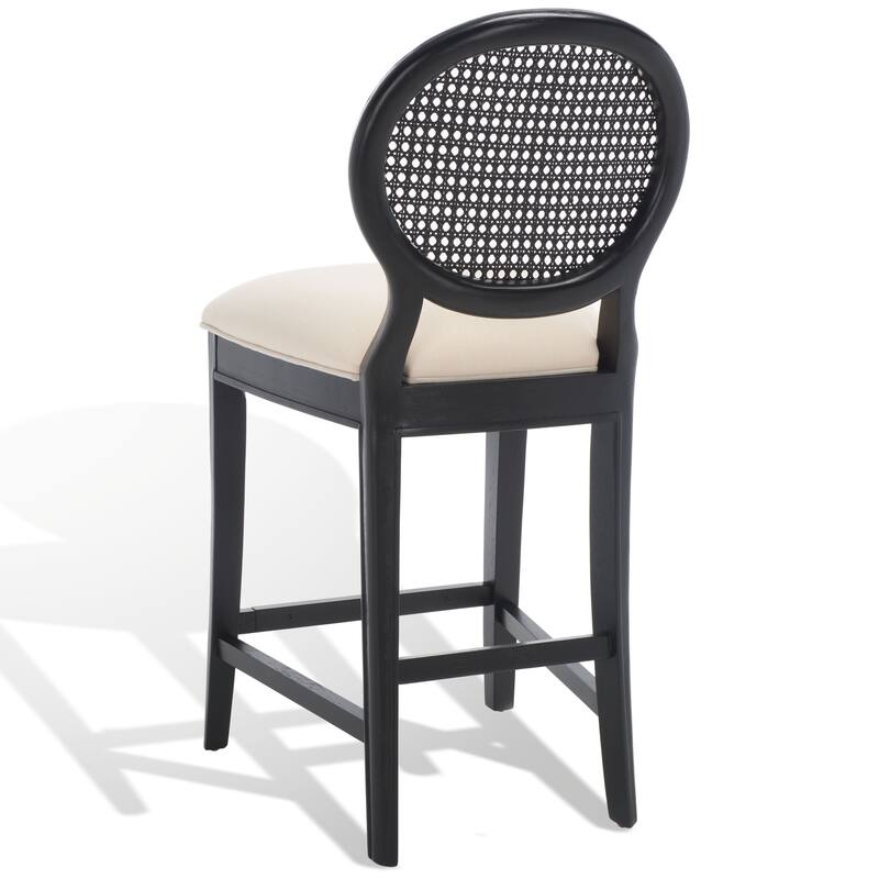 SAFAVIEH Couture Lyuda Rattan Counter Stool (Set of 2) - 19Wx23Dx40H