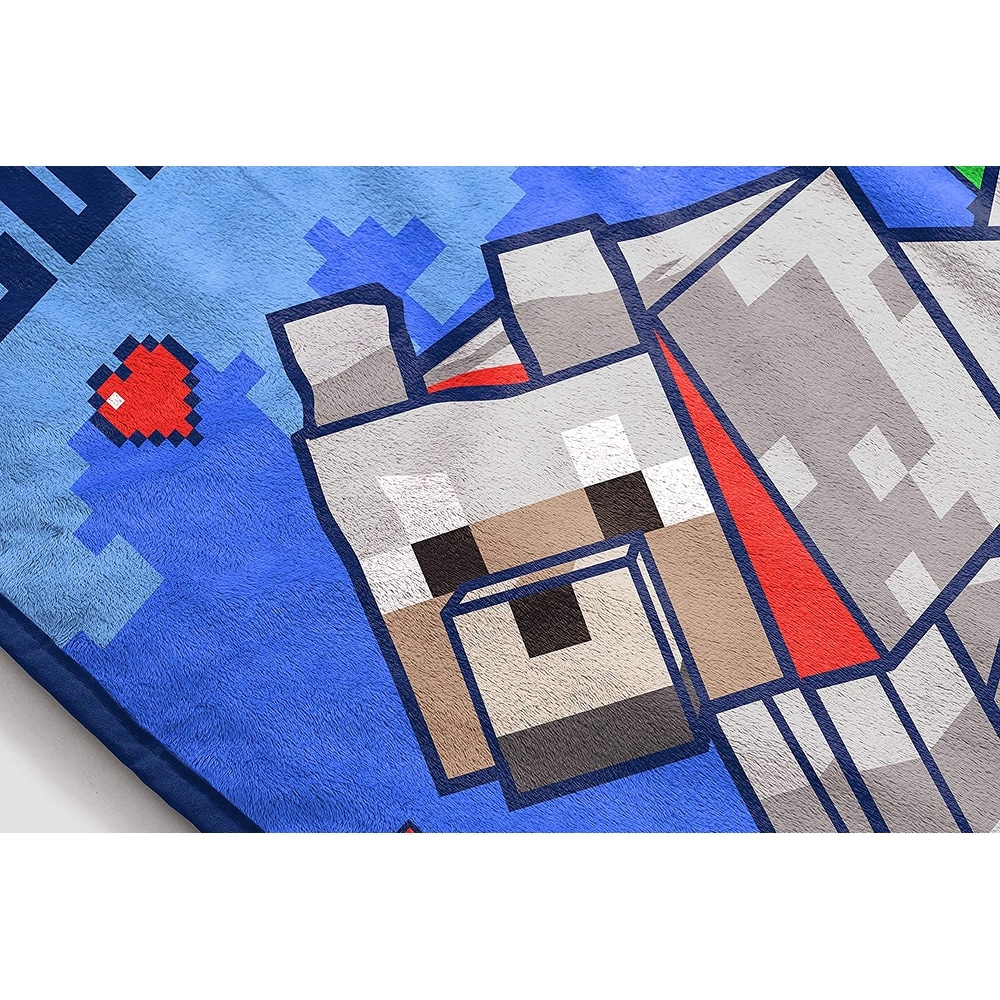 Minecraft throw store blanket