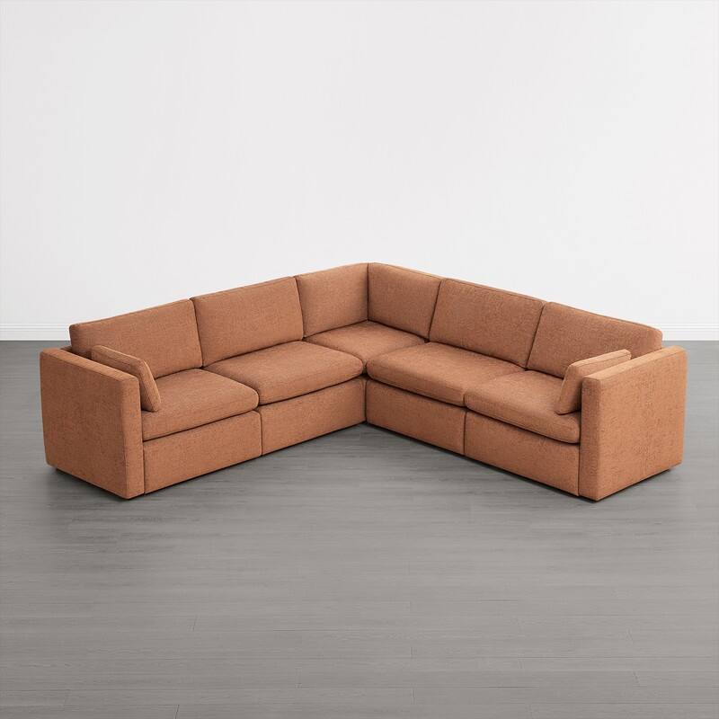 Spruce & Spring Mia Oversized Modular Sectional Fabric Sofa Set