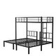 preview thumbnail 6 of 7, Detachable Metal Triple Bunk Bed, Twin Over Twin & Twin, with Guardrails and Ladder, Converts to Separate Beds