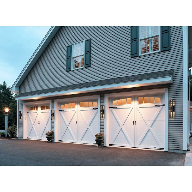 Modern Black Dimmable LED Outdoor Wall Sconce - 15.7 in.