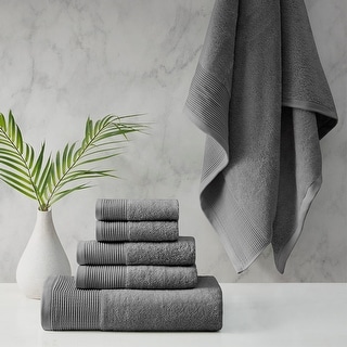 Retreat Cotton Tencel Antimicrobial 6 Piece Blue Towel Set by Cloud Linen main image 0