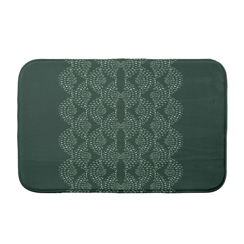 Dotted Focus Bath Mat - 21 x 34 - Green