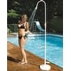 preview thumbnail 2 of 4, Standard Poolside Swimming Pool Shower with Foot Wash Spigot - 86" - White