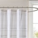 preview thumbnail 3 of 2, INK+IVY Nea Cotton Printed Shower Curtain with Trims