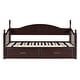 preview thumbnail 4 of 25, Wooden Twin Size Daybed with Twin Size Trundle, Extendable Daybed with Two Storage Drawers, Espresso