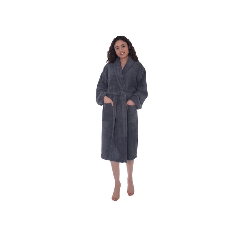 Ozan Premium Home Serene Collection 100% Turkish Cotton Unisex Terry Cloth Bathrobe