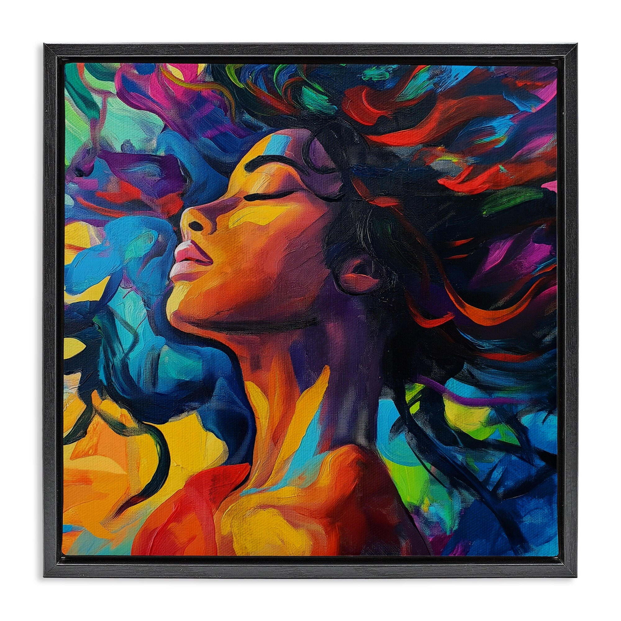 Stupell Radiant Flow Woman Framed Floater Canvas Wall Art Design By Svetlana Aleynikova