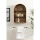 preview thumbnail 2 of 30, Kate and Laurel Megara Arched Wall Mounted Cabinet - 16x5x24