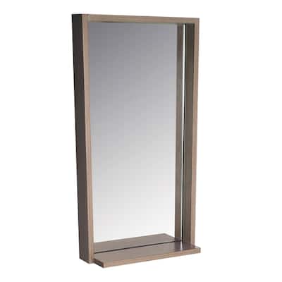 Fresca Allier 31-1/2" x 16" Plywood Framed Mirror with Shelf