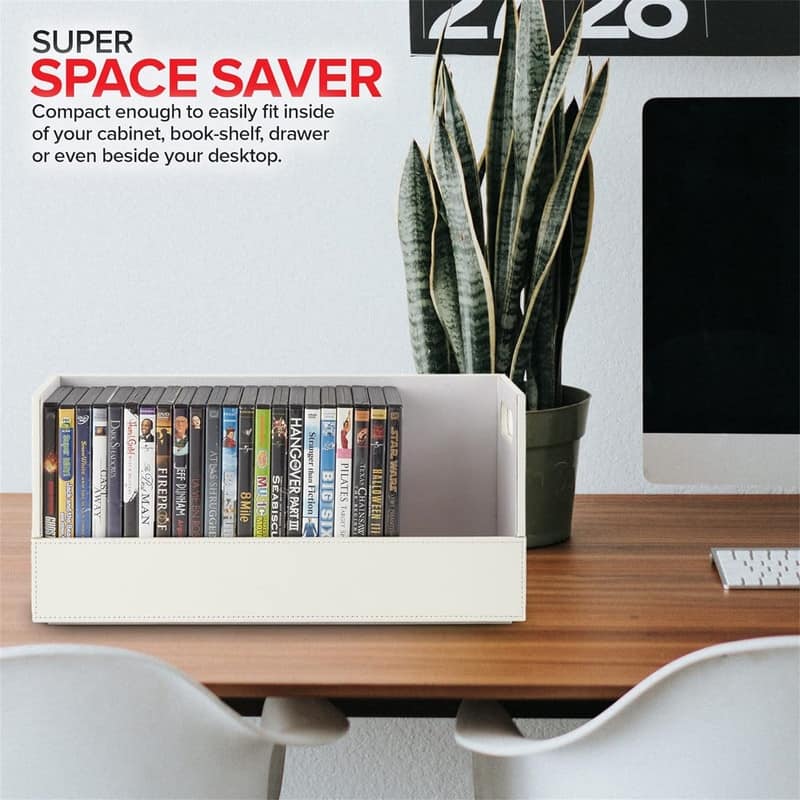 Movie Shelf Organizer - 6.25"D x 17.75"W x 8"H