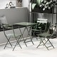 preview thumbnail 14 of 31, 3 Piece Patio Bistro Set of Foldable Square Table and Chairs