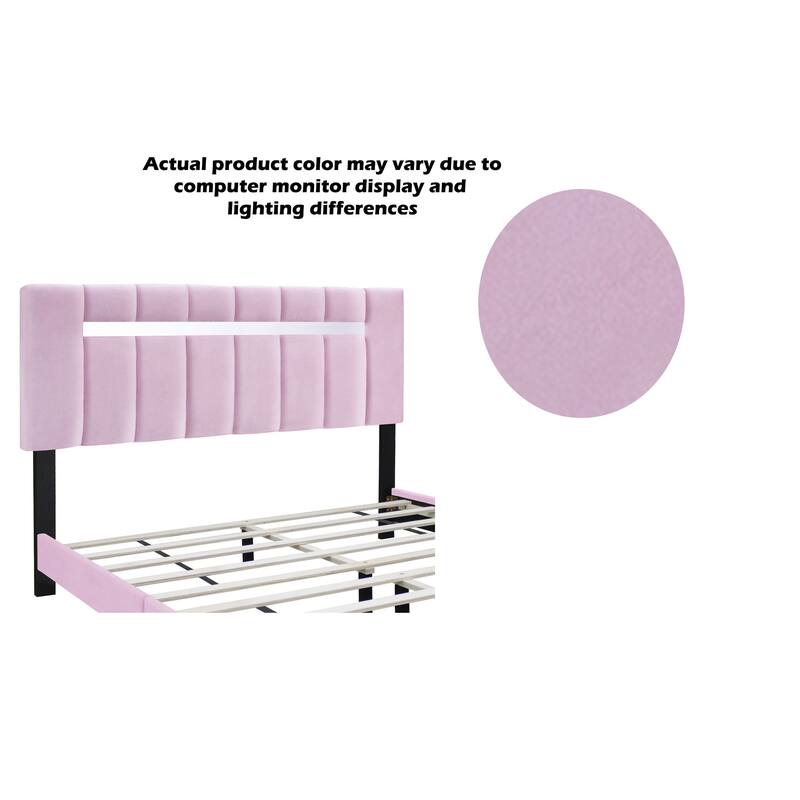 Queen Size Adjustable Upholstered Bed