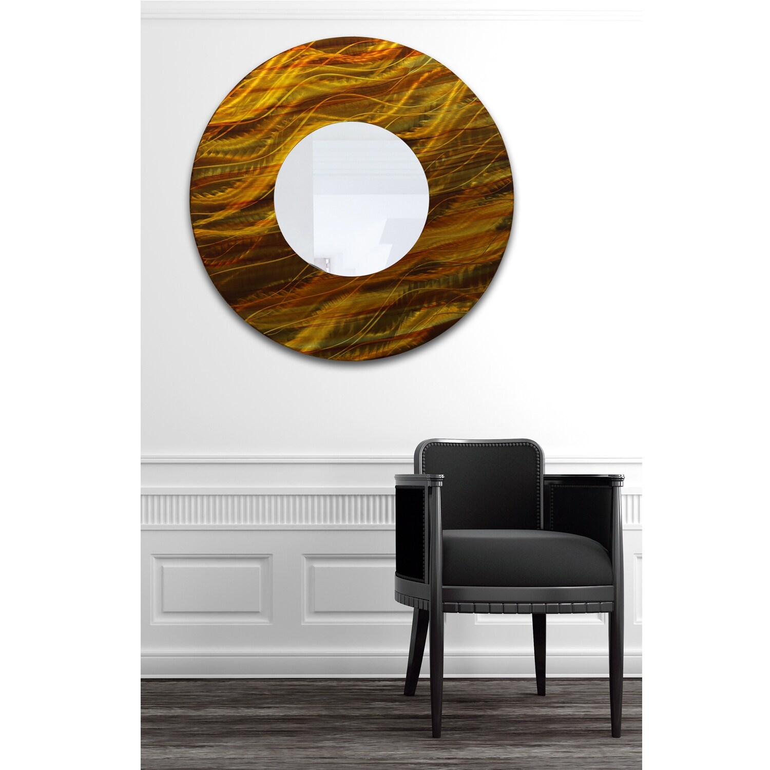 Shop Statements2000 Gold Copper Metal Wall Art Decorative Mirror