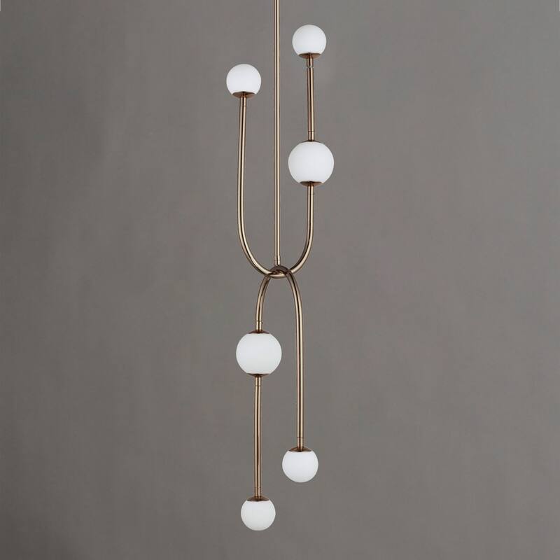 Studio M SM24836 Alina 6 Light 8" Wide LED Mini Chandelier by Mat
