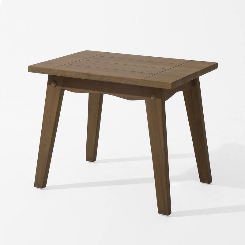 Outdoor Sectional Furniture Teak Conversation Set with Side Table