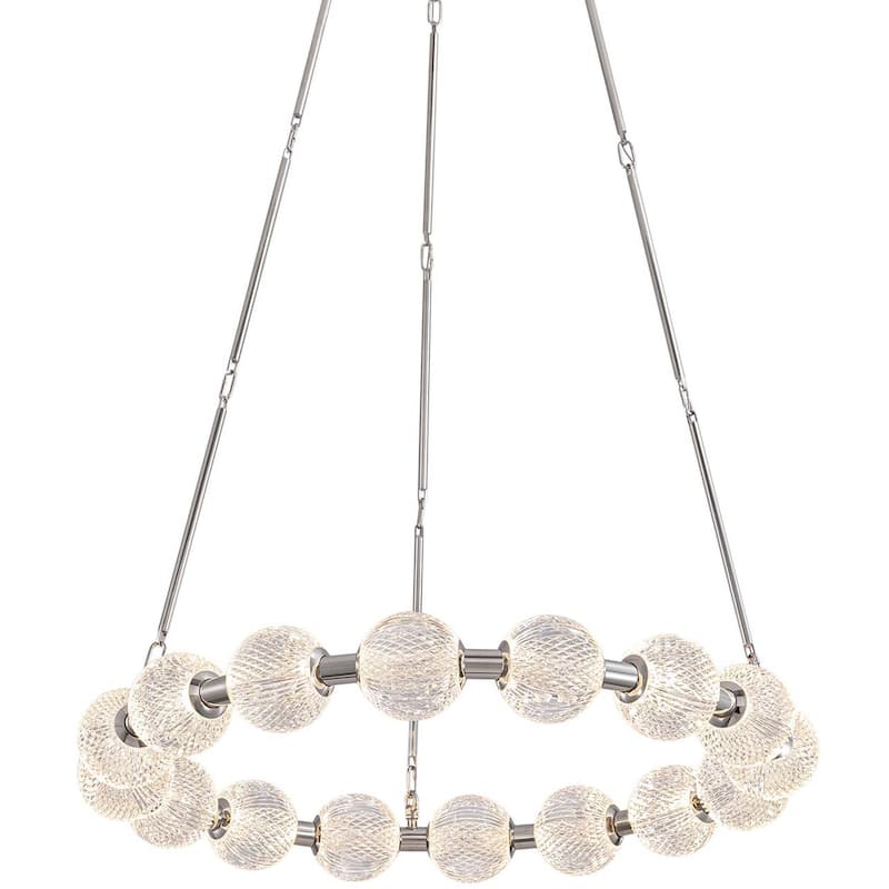 Alora Lighting CH321032-UNV-010 Marni 33" Wide LED Ring Chandelier