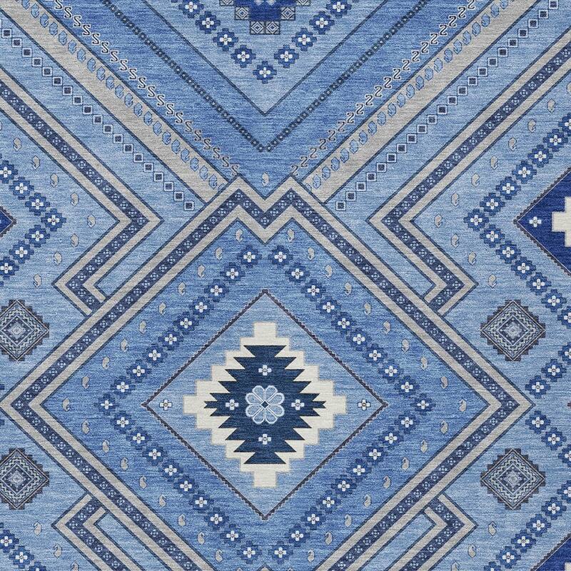 HomeRoots Tribal Transitional Rectangle Outdoor Rug