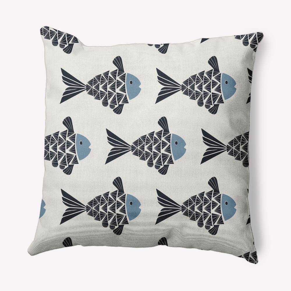 Fish Tales Nautical Decorative Indoor Pillow