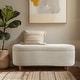 preview thumbnail 20 of 50, INK IVY Bailey Boucle-Style Curved Storage Accent Bench Cream