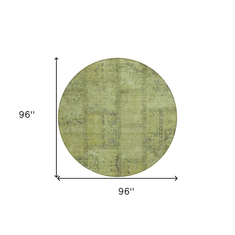 HomeRoots Patchwork Transitional Rectangle Outdoor Rug