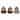 Transpac Terracotta 6.75 in. Multicolor Autumn Stacked Pumpkin with Tag Set of 3