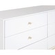 preview thumbnail 6 of 8, MOD 60"W 6-Drawer Wood Double Dresser