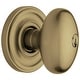 preview thumbnail 8 of 13, Baldwin Egg Style Single Cylinder Keyed Entry Door Knob Set with Egg Vintage Brass