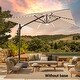 preview thumbnail 3 of 40, BONOSUKI 11.5x9FT LED Cantilever Patio Umbrella with 360 Rotation