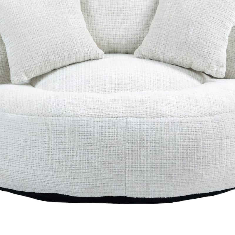 Comfort Lounger High Back Bean Bag Chair Couch With Three Pillows