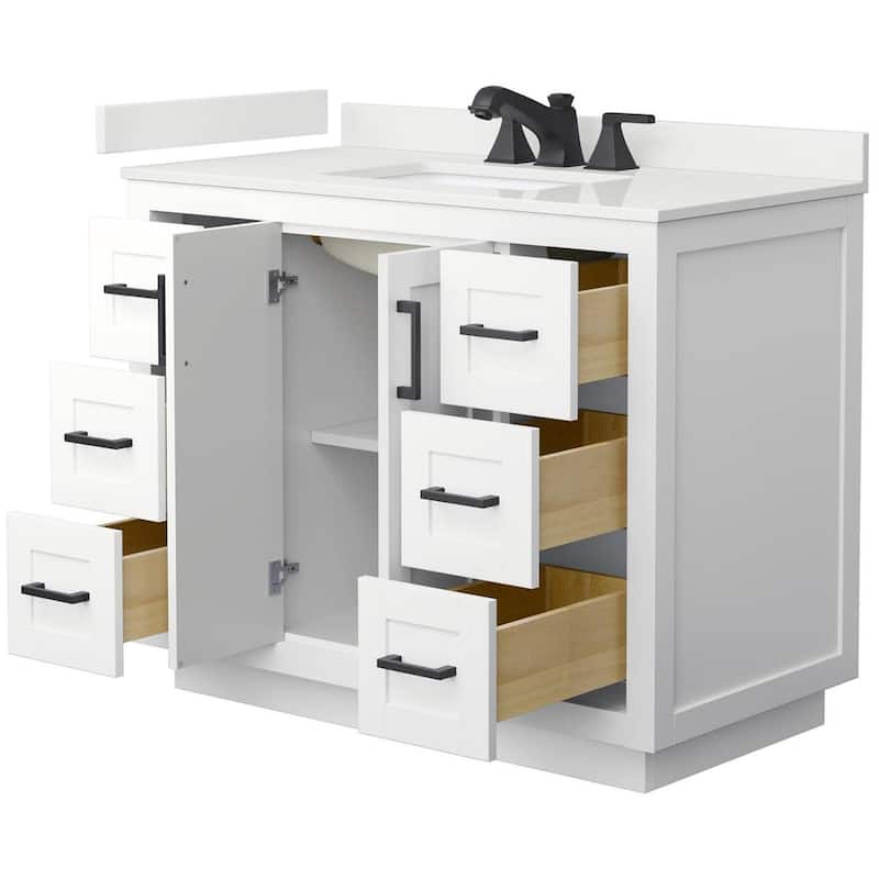 Wyndham Collection WCF292942S-QTZ-US3MXX Miranda 42" Free Standing